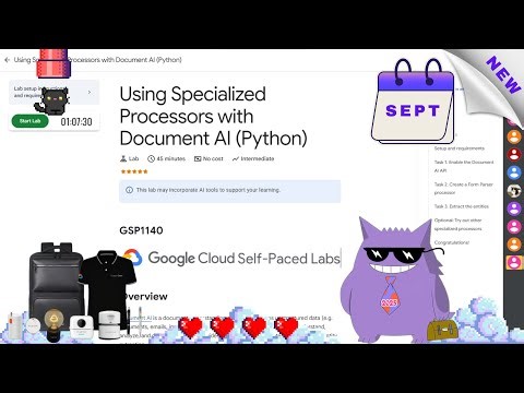 Using Specialized Processors with Document AI (Python) | #2025 | #GSP1140 |#qwiklabs |#Solution