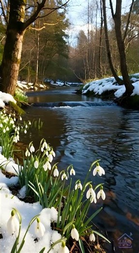POV: Calm Spring River with Birds Singing 🐦