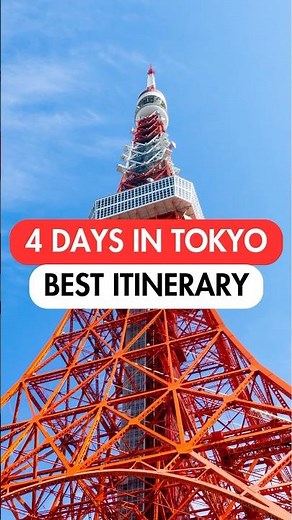 BEST 4-DAY ITINERARY in TOKYO🇯🇵 #japan #tokyo #japantravel