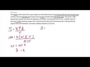 Combined and joint Variation Example