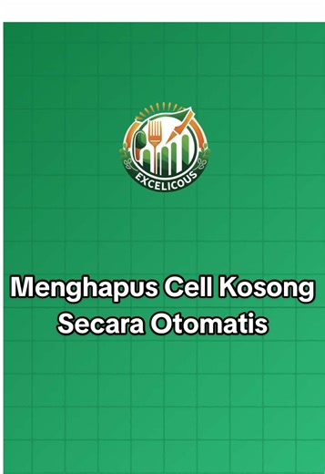 Tutorial Menghapus Cell Kosong Secara Otomatis di Microsoft Excel✨ 📩DM “Mau” untuk dapetin Template dan Materi Microsoft Excel GRATISS!! Jangan lupa follow untuk tips menarik lainnya!