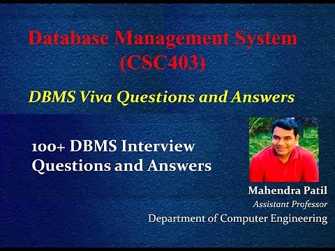#DBMS #DBMS_Viva_Quiz 100+ DBMS Viva Questions and Answers |Top DBMS Interview Questions and Answers