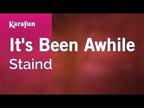 It's Been Awhile - Staind | Karaoke Version | KaraFun
