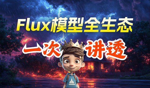 FLUX 全生态讲解 文生图、高清放大、图生图、局部重绘、Lora与Controlnet工作流搭建，玩FLUX看这篇就够了！