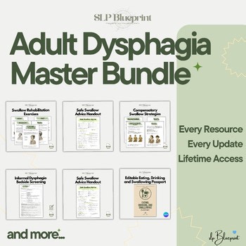 Adult Dysphagia Therapy Toolkit: The Master Bundle, SLP Growing Bundle