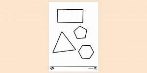 Shapes Colouring Sheet
