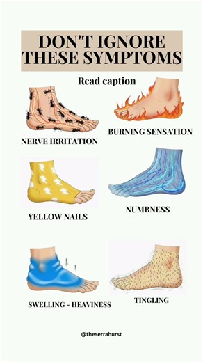 Burning. Tingling. Numbness. Swelling.