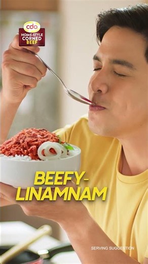 Enjoy CDO Home-Style Corned Beef over hot rice!