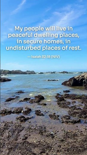 Undisturbed Places of Rest | Isaiah 32:18 NIV