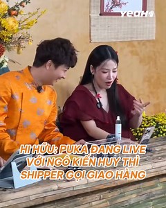 1.2M views · 18K reactions | Hi hữu PuKa đang "lai trim" với Ngô Kiến Huy thì shiper gọi giao hàng, mẹ bỉm Vbiz tiết lộ ở nhà ghiền mua hàng online, 1 ngày phải chốt hơn 10 đơn #Y1M25 #YeaH1 #NgoKienHuy #video | Yeah1 Music | Facebook