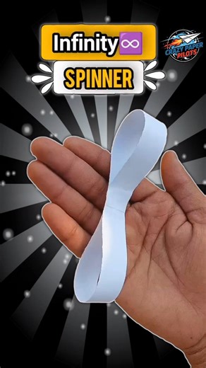 Homemade origami Paper infinity spinner toy, How to make a infinite paper spinning toy#shorts#video