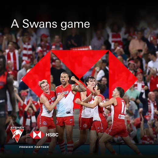 WIN 4 tickets to the HSBC Hexagon Suite when we face St Kilda at our Pride Game next Thursday night! Simply send a direct message to @HSBCAustralia on Facebook or @hsbc_aus on Instagram, and explain in 25 words or less what does standing for diversity, recognition and inclusion mean to you? Winners will be contacted directly through Facebook or Instagram. DETAILS ▶️ https://www.hsbc.com.au/sponsorship/swans/ | Sydney Swans