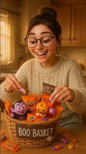 $5 Boo Basket Challenge! 👻 DIY Budget Halloween Gifts & Cheap Spooky Basket Ideas