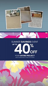 For a Limited time, get up to 40% off your ENTIRE PROJECT. Don't miss out! | Empire Today