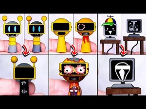 Making SPRUNKI Phase 3 Fun bot Garnold Mr.Fun Computer Sculptures Timelapse