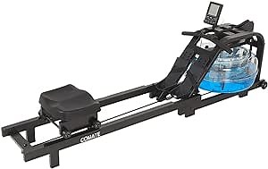 CONATE Water Rowing Machines for Home Use Fitness Rowing Machine 280 Pound Load-Bearing Home Gym Rowing Machine with iPad and Phone Mount with LCD Digital Monitor Rower Gift