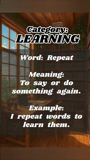 repeat meaning in English 💁‍♂️