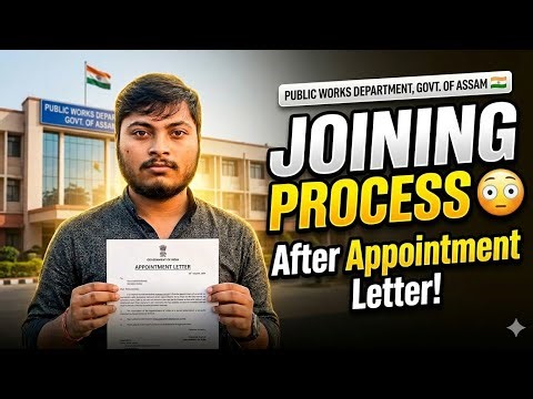 My PWD JE Joining Process | Govt Civil Engineer | Step-by-step