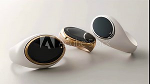 The sleek and compact design of the fertility tracker easily wearable as a bracelet or pendant.