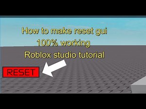 How to make a RESET Gui in Roblox Studio [ VERY EASY ]