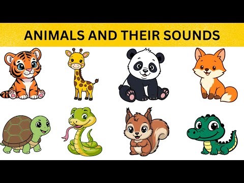 Animals and Sounds for Kids | Fun Learning Video