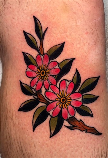 Cherry Blossom Tattoo Ideas: Neo-Traditional Designs
