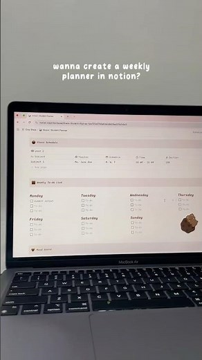 How to Create a Weekly Planner | Notion