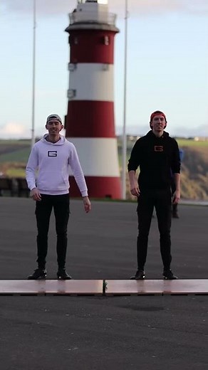 Dancing outside a beautiful Lighthouse! #irishdance #lighthouse #plymouth #gardinerbrothers #avicii