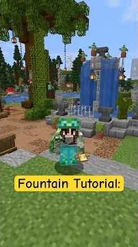 Stone Fountain Tutorial 🤍 #Minecraft #MinecraftTutorial