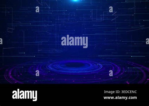 Futuristic sci-fi square portal in space. 3D ai tunnel dots lines. Abstract digital data. Flow particle funnel. Fantasy circle vortex background. Abstract portal tunnel Digital background connected 4K Stock Video Footage - Alamy