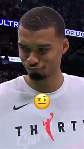 WEMBY'S REACTION IS WILD 🤣🤣🤣 #nba