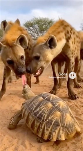 Never Mess With a Turtle! Hyena Regrets Everything 😬