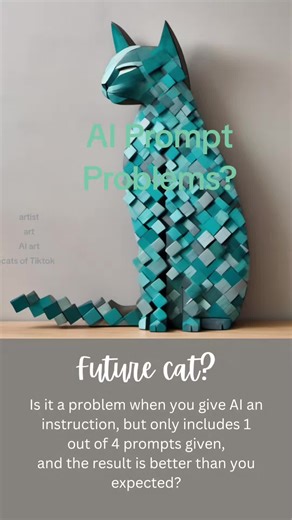 Do your AI prompts deliver something different to your vision?#artist #aiart #catsoftiktok #art Share & Comment below...