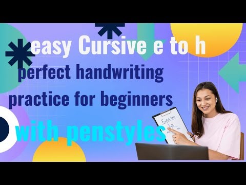 Easy Cursive । Beginner practice । efgh #penstyles #handmade #cursive #calligraphy ‪@penstyles24‬