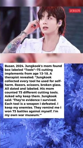 What Happened When BTS Jungkook's Mom Found His Cutting Tools Collection Will Make You Sob 😢 #shorts