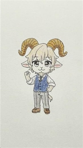 Cute Chibi Drawing - Pina from BEASTARS | Cute Fan Art Drawing #shorts #beastars #drawing