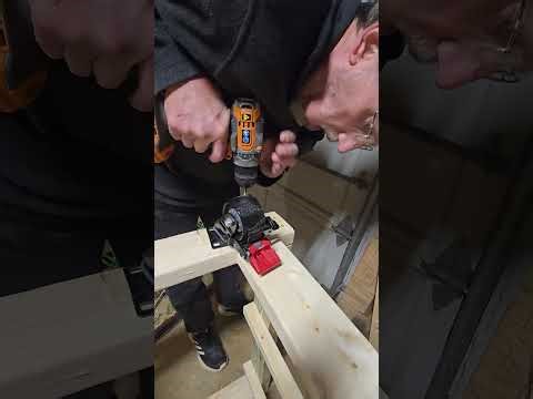 How to install a caster onto wood