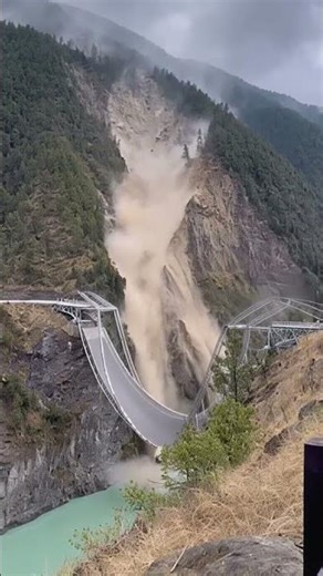 Bridge collapsing