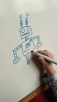 Basit robot çizimi #art #drawing #robot