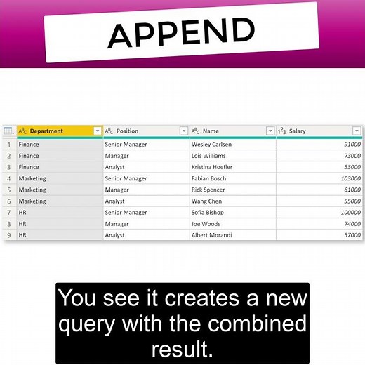 Append in Power BI #Shorts