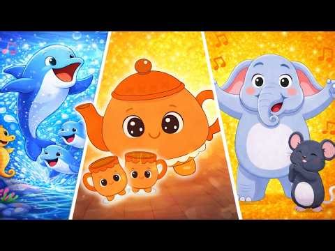 I'm a Little Teapot | Open Shut Them | Sea Animal Song | Nursery Rhymes & Kids Songs