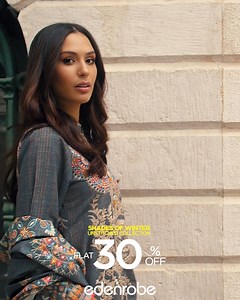 46K views · 1K reactions | Enjoy whopping discounts on our Shades of Winter collection! Flat 30% off now available in-stores and online: https://bit.ly/32agJKW Product Code: EWU21V8-21676 #WinterSale #discounts #shadesofwinter #edenrobewoman #edenrobe | edenrobe | Facebook