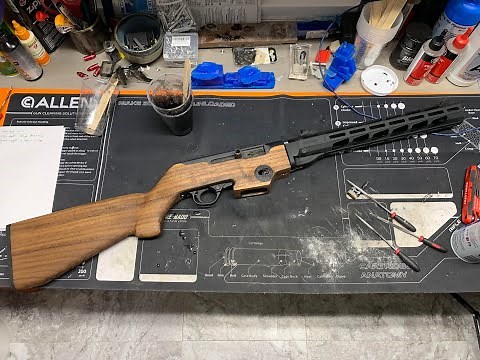 Wood Stock for Ruger PCC: First Test of Epoxy Bed vs1