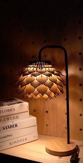 DIY Elegant Lamp Shade: Precision Crafting for a Beautiful Warm Glow with Thunder Bolt #lasercut