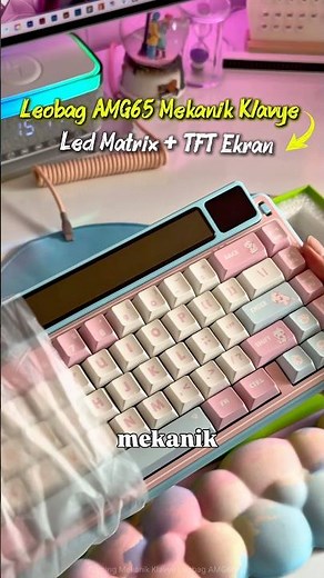 Bu Klavyenin Eşi Benzeri Yok!!! Ulugames | LEOBAG AMG65 Led Matrix + TFT Ekranlı Mekanik Klavye