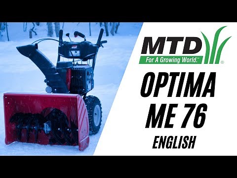 MTD Optima ME 76 Snow Blower Walktrough - Powerful 420cc Engine With 10,5HP