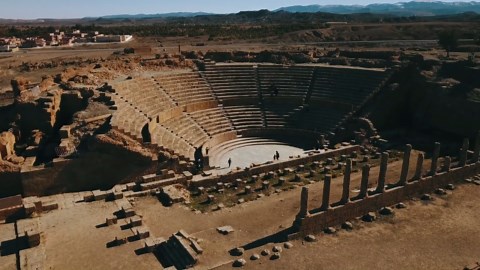 Timgad Unveiled: Drone Views of Algeria's Ancient Roman City - Worldwide