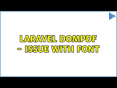 laravel dompdf - issue with font