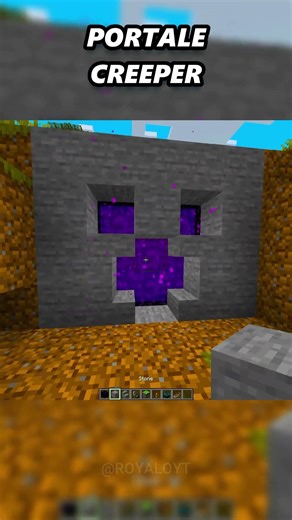 PORTALE CREEPER AUTOMATICA #minecraft #memes #gaming #perte