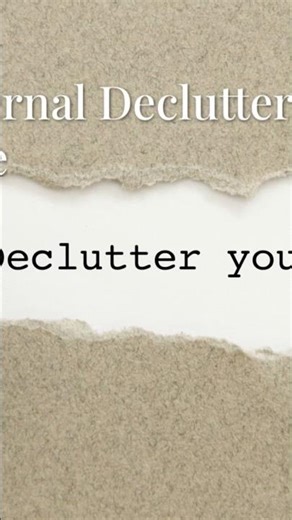 Declutter Your Mind #short #brainhealth #shortvideo